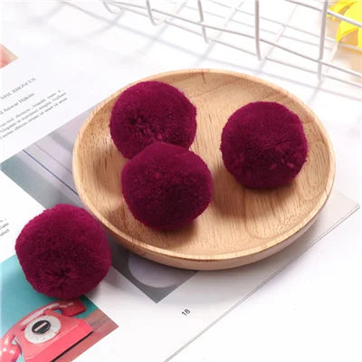 Multi Size Pom Piel 15mm/20mm/25mm/30mm/40mm Soft Pompones Fluffy Plush Crafts DIY Pom Pom Bal Wedding Sewing Party Accessori