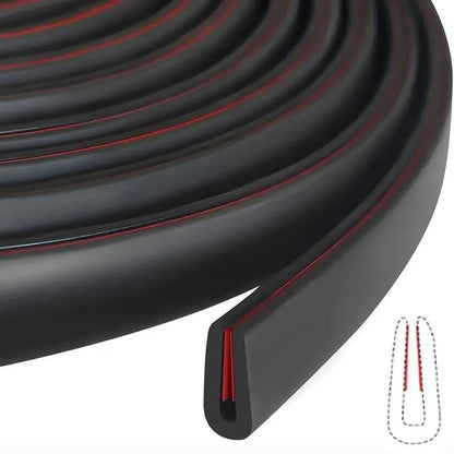 3 Meters Self Adhesive Rubber Edge Trim Edge Protector for Sheet Metal EPDM Material Black U-Shape Edge Trim