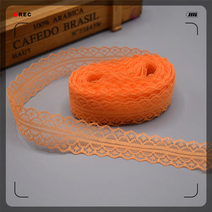 Lace Trim 10 Yards, 28mm Wide Lace Tape, Vintage Lace for Sewing, Scrapbooking, DIY Crafts, Floral Lace Ribbon Decoration - O