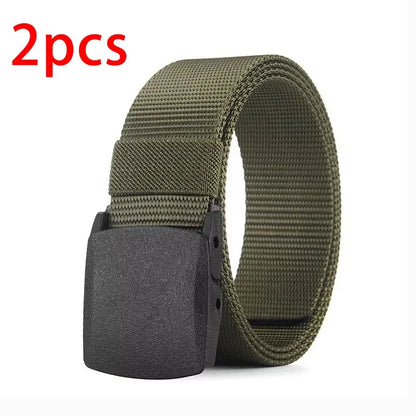 Men's Belt Outdoor Casual Canvas Belt Metal Free Training Nylon Tactical Belt With Pants Jeans Belt Sports Belts For Men Wome