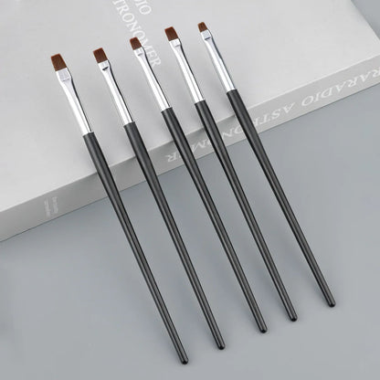 5 Pcs Dental Resin Brush Pens Dental Shaping Silicone Adhesive Composite Porcelain Teeth Dentist Tools Dentistry Lab Tool