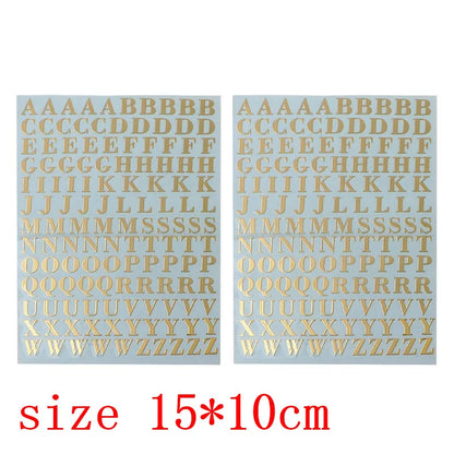 2piece Letter Stickers Self Adhesive Alphabet Stickers Self Adhesive Letters Gift