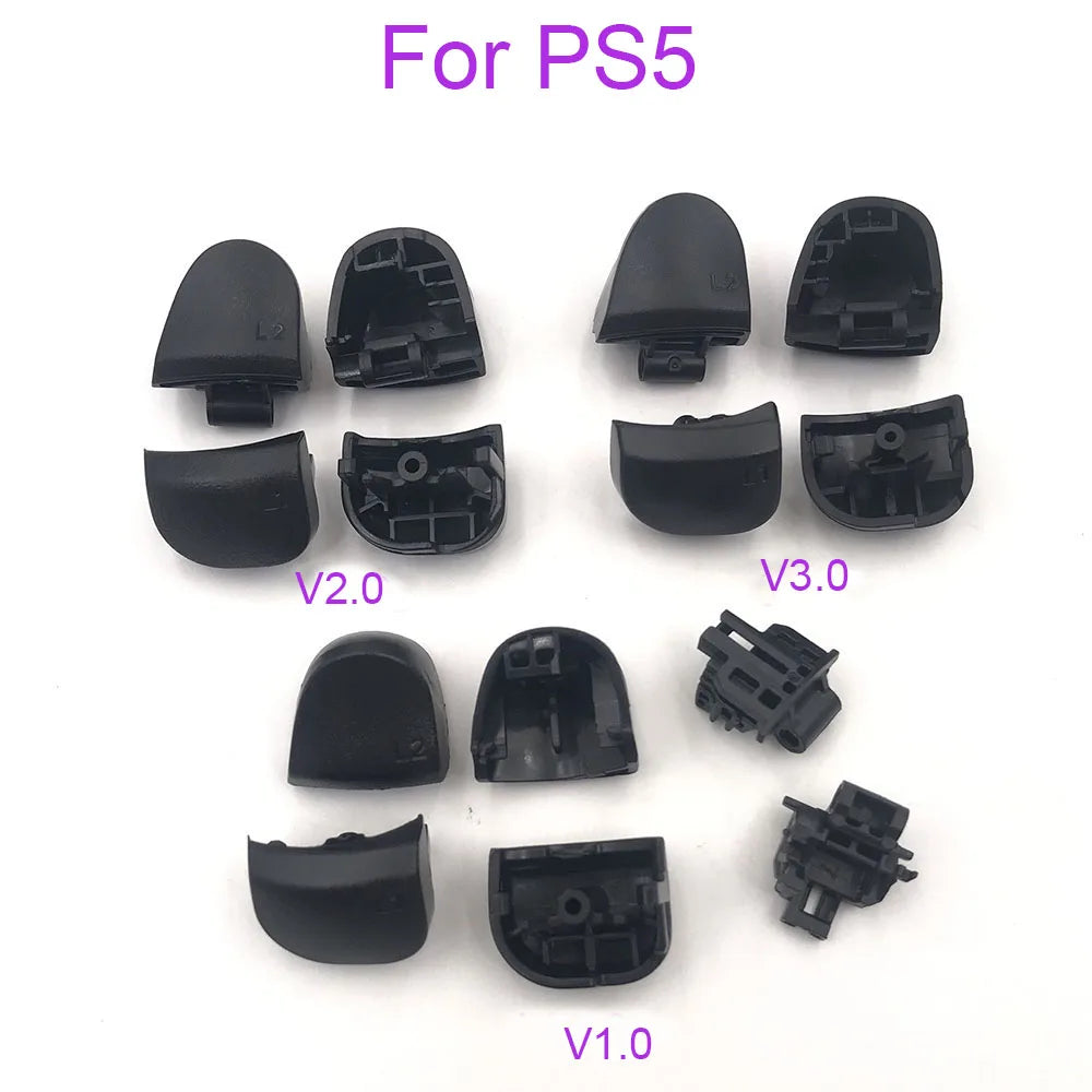 1-10 Set Black Replace R1 L1 R2 L2 Triggers Buttons For PS5 010 020 030 Controller Game Key w/ Spring