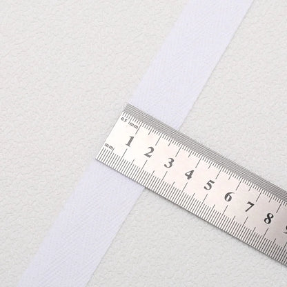 5yards 10/15/20/25/30/40/50mm Cotton Herringbone Webbing Tape Beige/White/Black High Tenacity Twill Binding Ribbon For Garmen