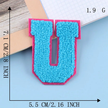 Color Alphabet, Letter, Name, Patches for Clothing Hat, Cloth Sticker, Embroid, Garment Accessories, DIY Logo, Iron-on, Sewin