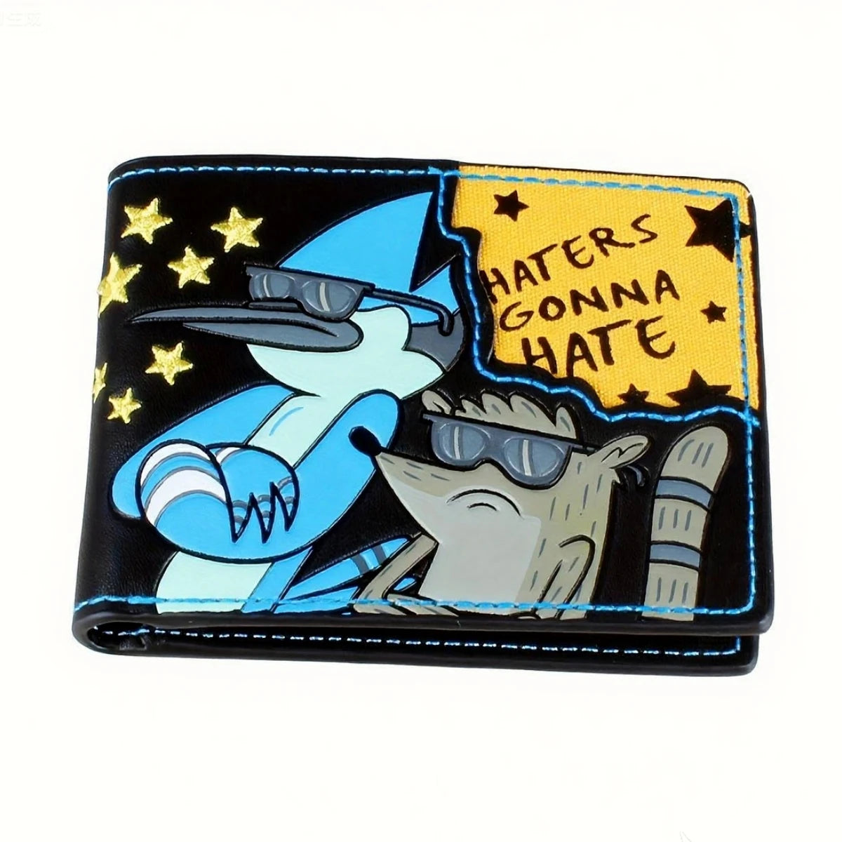 Cartoon Wallet Men's Wallet | Boy's Wallet | Haters Gonna Hate Embroidery. | Ideal Choice for Holiday Gifts