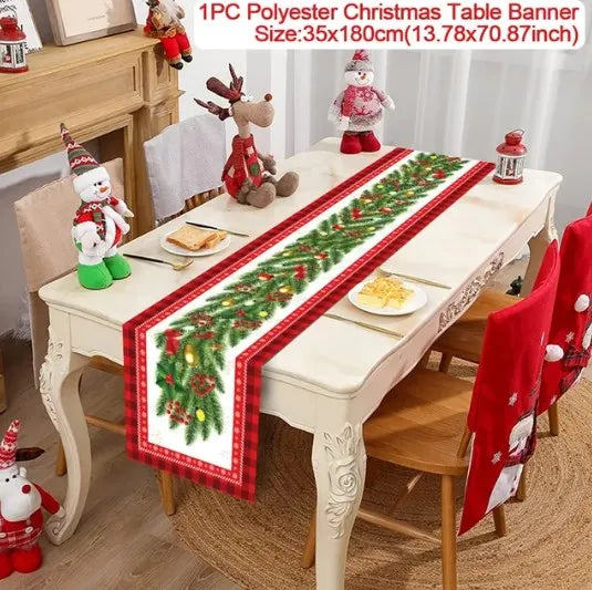 Table Runner Christmas Decoration For Home Decor 2025 Gifts - 8