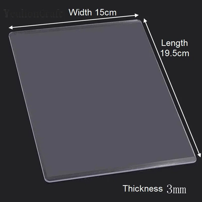 Chzimade 3mm 5mm Die Cutting Embossing Machine Durable Plastic Plates Replacement Pad Diy Die Cut Machine Plate Scrapbook Cra