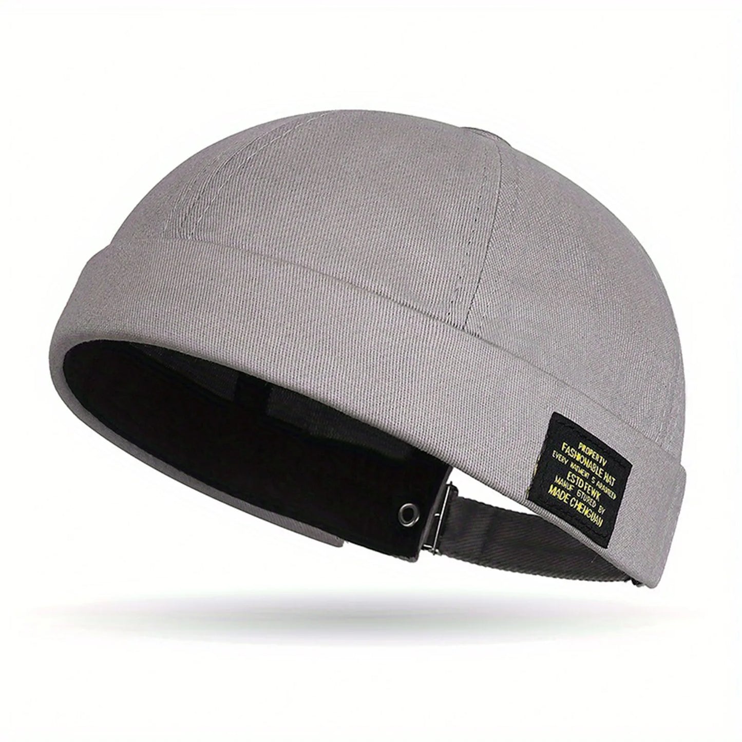Brimless Hat for Men Women Cotton Classic Solid Color Beanie Beaded Hip Hop Hat for Outside Cycling Riding Activities