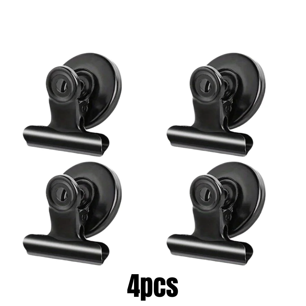 4/16pcs Magnetic Clips Heavy Duty Refrigerator Whiteboard Space-Saving Clip Set for Kitchen Office Photo Displays Holder Deco