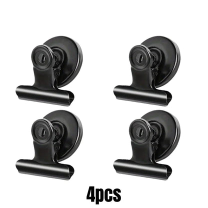 4/16pcs Magnetic Clips Heavy Duty Refrigerator Whiteboard Space-Saving Clip Set for Kitchen Office Photo Displays Holder Deco