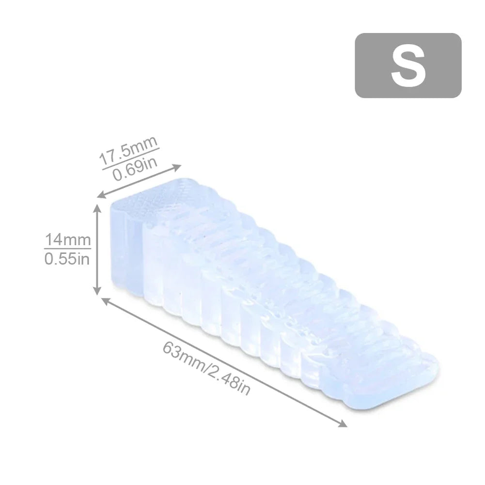 Door Stops Rubber Door Stopper Silicone Anti-collision Safety Door Stoppers Door Joints For Household Hardware Tools