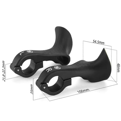 WEST BIKING 1 Pair Bicycle Bar Ends Lightweight Ergonomic Bike Extension Handlebar MTB Bicycle Handlebar Grips Bike Accessori
