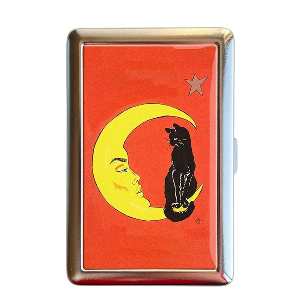 Vintage-Style Vintage Card Case Versatile Design Metal Material Cash Case Multi-function Easy Snap Metal Case - Style 5