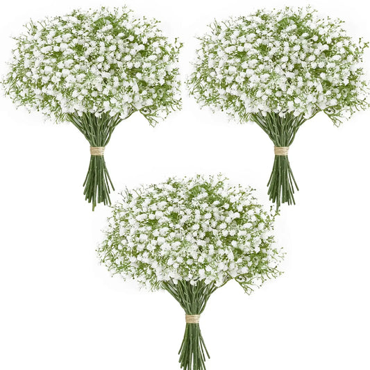 10/15pcs Artificial Flowers Baby Breath Flower Fake Gypsophila for Wedding Party Home Decoration Floral Bouquets DIY Accessor