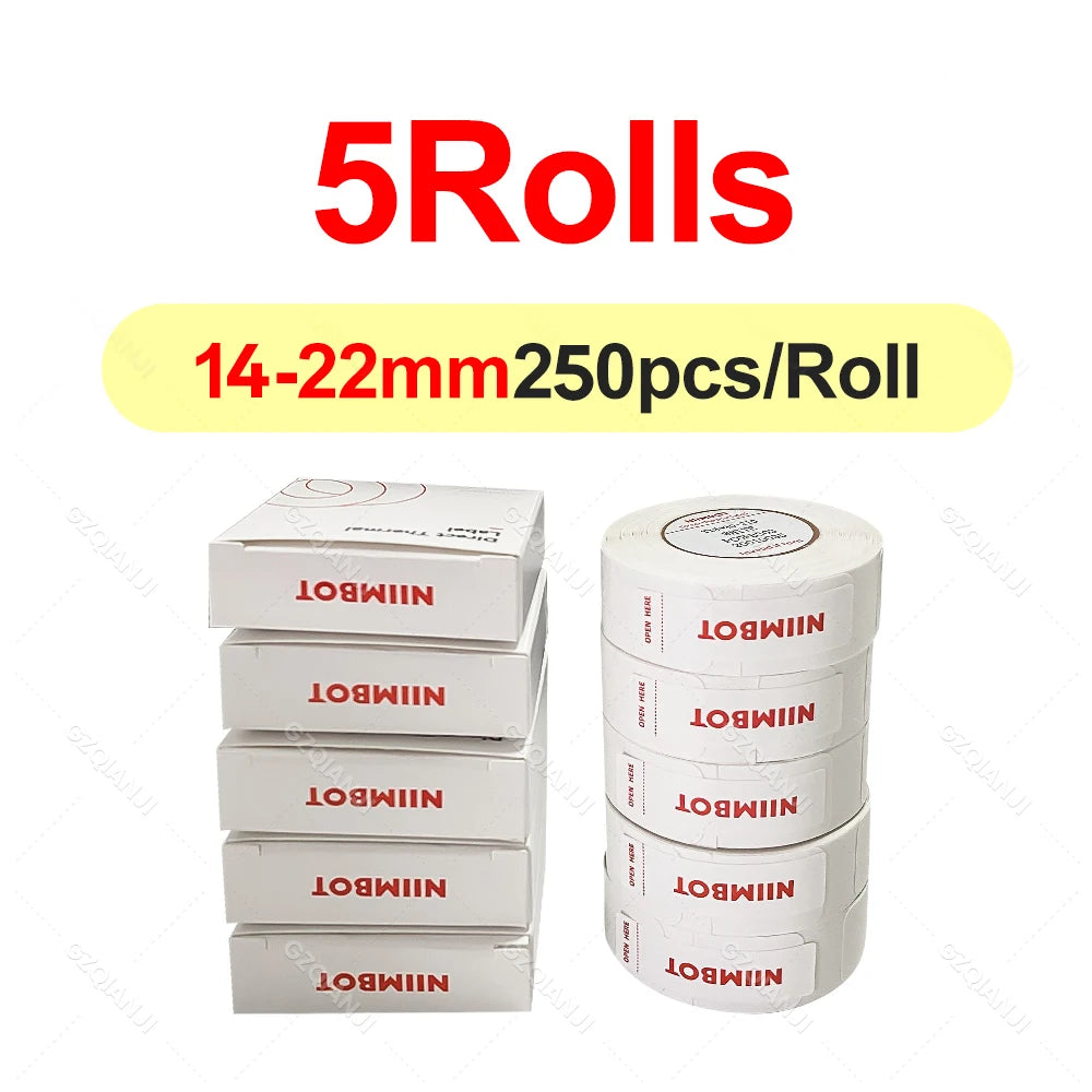 Niimbot D11 D110 D101 Label Printer Sticker Waterproof Anti-Oil Price Tape Scratch-Resistant Label Maker Adhesive Paper Rolls
