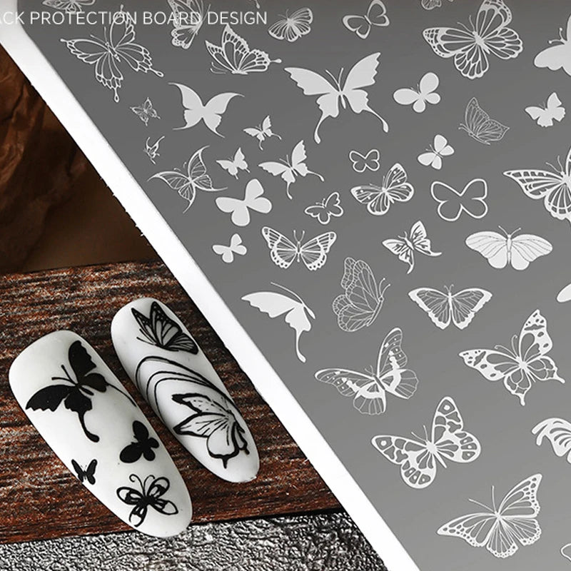 Elegant Grid Nail Stamping Plates 10*15cm Plus Size Plaid Line Stripe Butterfly Flower Design Nail Art Plates DIY Printing To