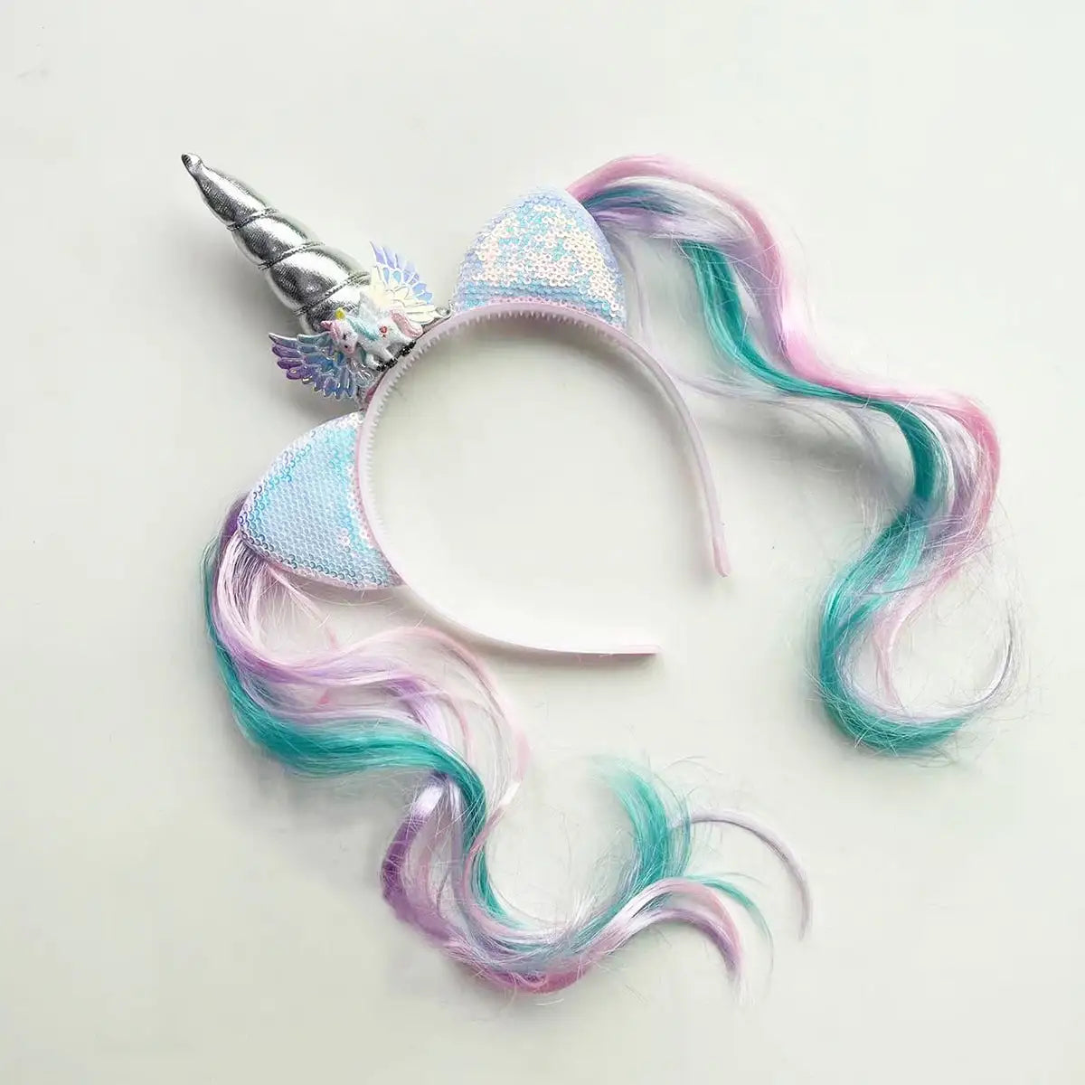 Unicorn Birthday Girl Headband Baby Shower Party Cute Kids Hair Hoop Hairbands Accessories Unicorn Birthday Party Decor Headw