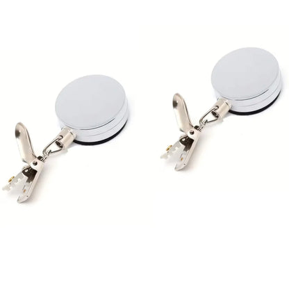 Automatic Retractable Towel rack, no punching self-adhesive wall hanging towel holder, automatic rebound with strong clip - 2