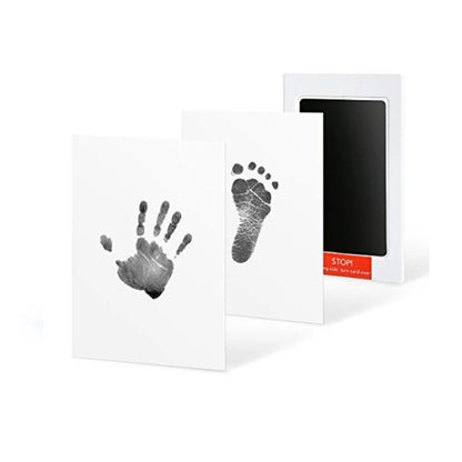 Baby Care Non-Toxic Baby Handprint Footprint Imprint Kit Baby Souvenirs Casting Infant Footprint Ink Pad Infants Clay Toy Gif