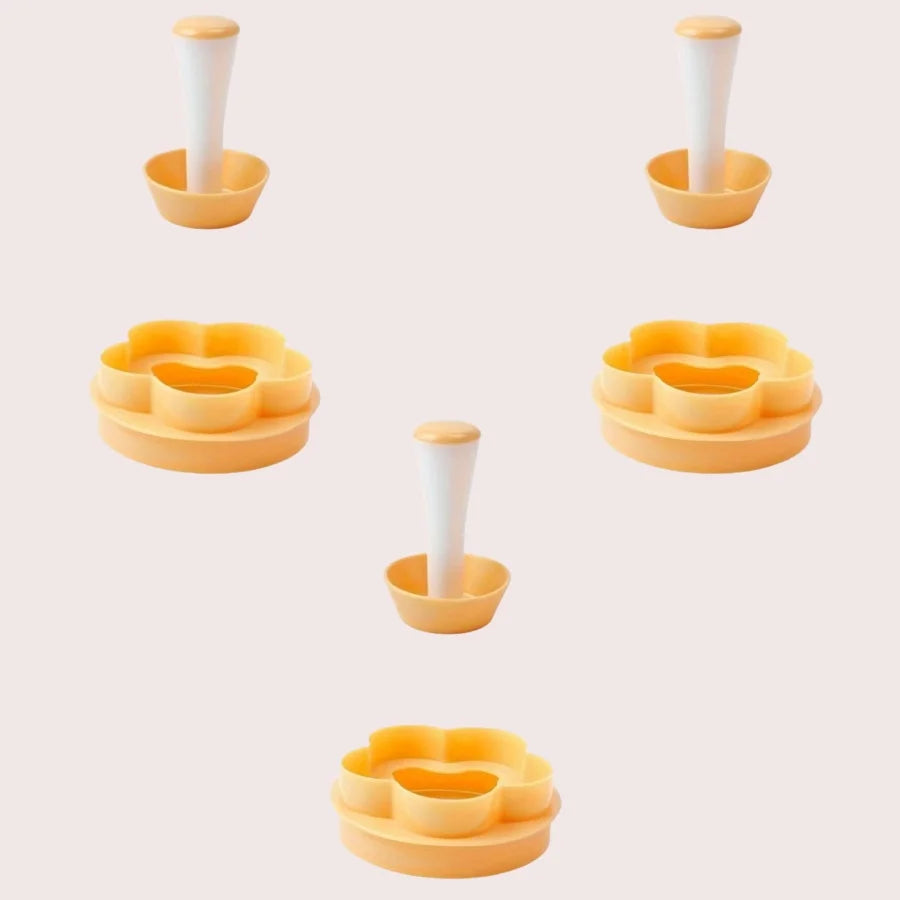 Pastry Dough Tamper Set Flower Shaped Cutter Cake Mold Creative Cake Cup Presser Biscuit Mold Pie Tamper Kitchen DIY Baking T