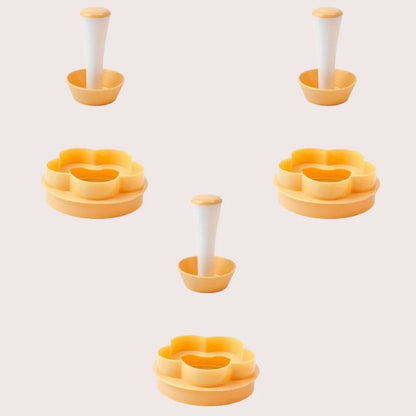 Pastry Dough Tamper Set Flower Shaped Cutter Cake Mold Creative Cake Cup Presser Biscuit Mold Pie Tamper Kitchen DIY Baking T