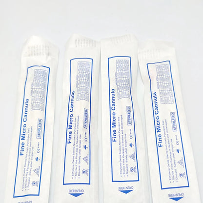 50pcs Disposable Blunt Tip Cannula Needle For Filler Injection 18G 21G 22G 23G 25G 27G 30G Uric Acid Facial Filling Nose 1 bo