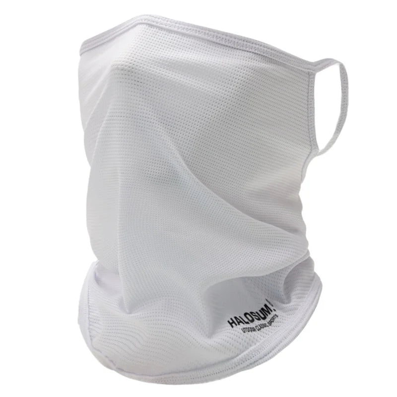 Full Face Mask Balaclava Breathable Sun UV Protection Summer Ice Silk Sun Protection Bike Mask Motorcycle Scarf Neck Gaiter