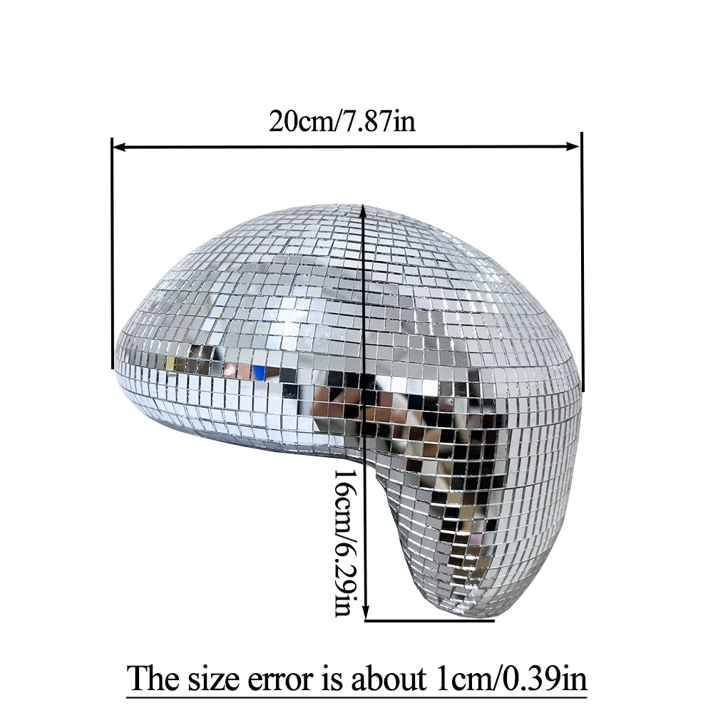 Melted Disco Ball Mirror Reflective Funky Modern Home Decor Handmade Aesthetic Room Decor Melting Mirror Ball For Table Shelf