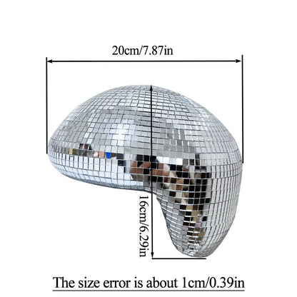 Melted Disco Ball Mirror Reflective Funky Modern Home Decor Handmade Aesthetic Room Decor Melting Mirror Ball For Table Shelf