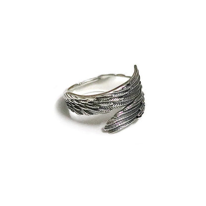 Retro Angel Demon Wings Open Ring for Women Couples Punk Gothic Adjustable Finger Jewelry Accessories Hip Hop Gifts - 991223