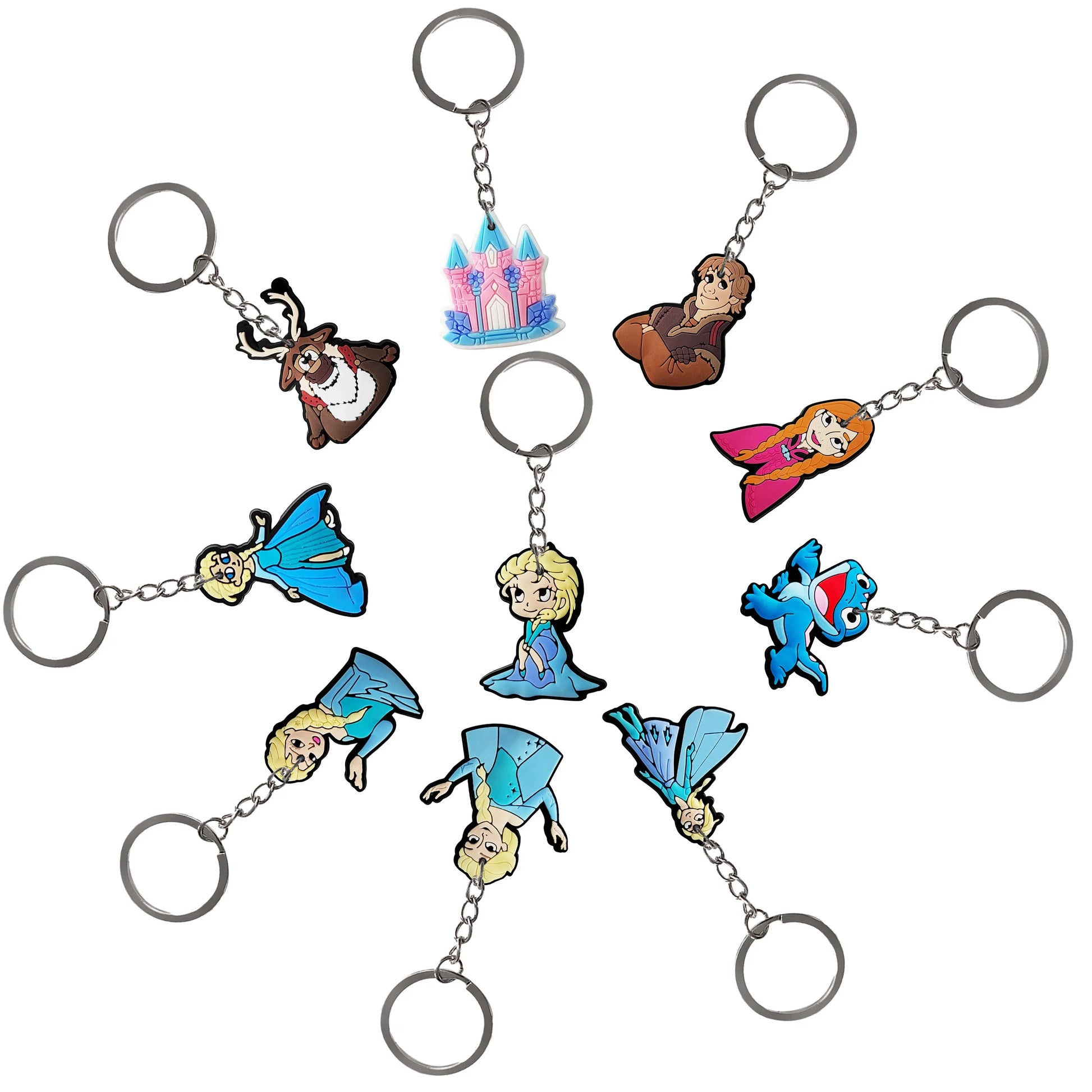 Frozens Princess Party Favors Includes Slap Bracelets Stickers Blowouts Gifts Bag for Girls Anna Elsa Birthday Party Decor Gi