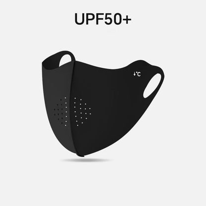 Cooling Mask for Women Men Ice Silk Driving Summer Face Cover Lightweight Washable Breathable Cycling Ice Silk Shopping Sun M