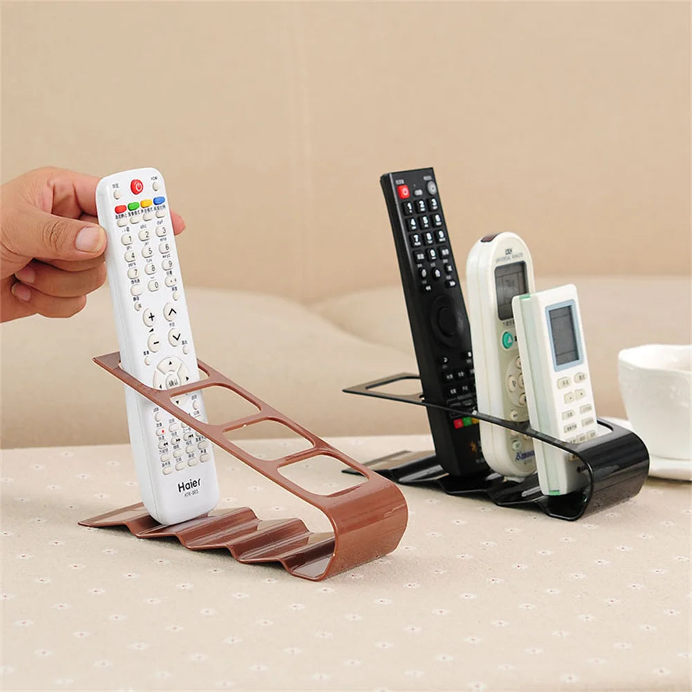 4 Section Tv Remote Control Stand Holder Home Appliance Remote Control Storage Rack Desktop Bracket For Home Living Room Offi