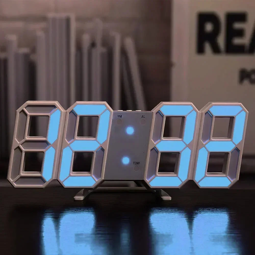 Digital Wall Clock Desk Watches Electronic Alarm Modern Home Decoration for Bedroom Decor Interior Led Table Clocks Living Ro