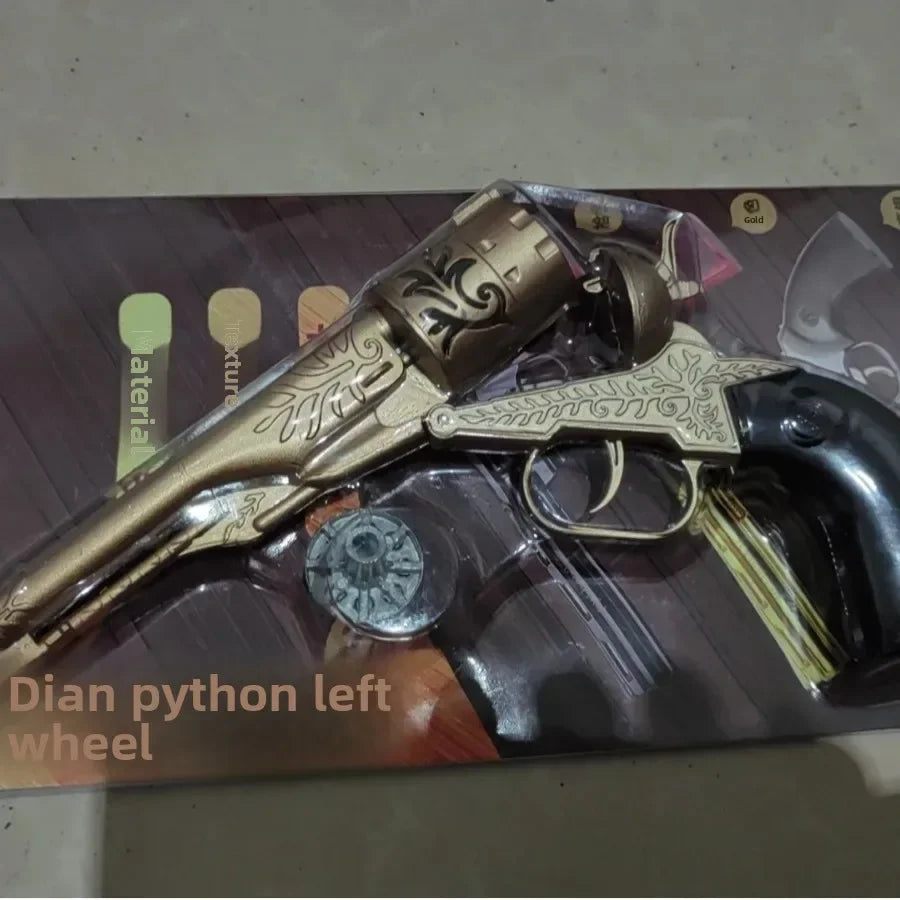Metal Western Cowboy Revolver Non-Firing Model, Vintage Design, Collectible, Not A Real