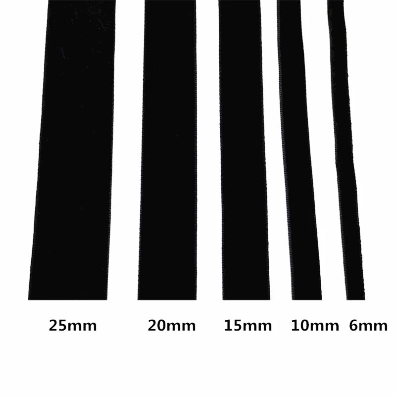 6-38mm Velvet Ribbon Wedding Party Decoration Handmade Gift Wrapping Hair Bowknot DIY Christmas #RoLi03