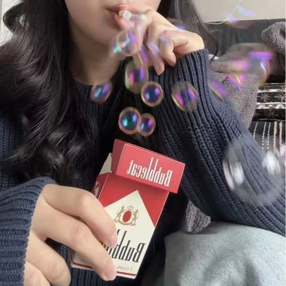 INS Funny Strange Cigarette Box Toy Photo Prop as Gifts for Your Friend Gng Device Bubble Machine Outdoor Portable Party Gift
