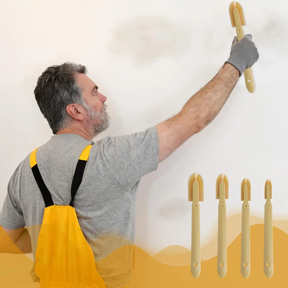 8pcs Sealant Finishing Tools Rubber Caulk Caulking Silicone Sealant Finishing Tool Extended Length Rubber Spatula Caulking To