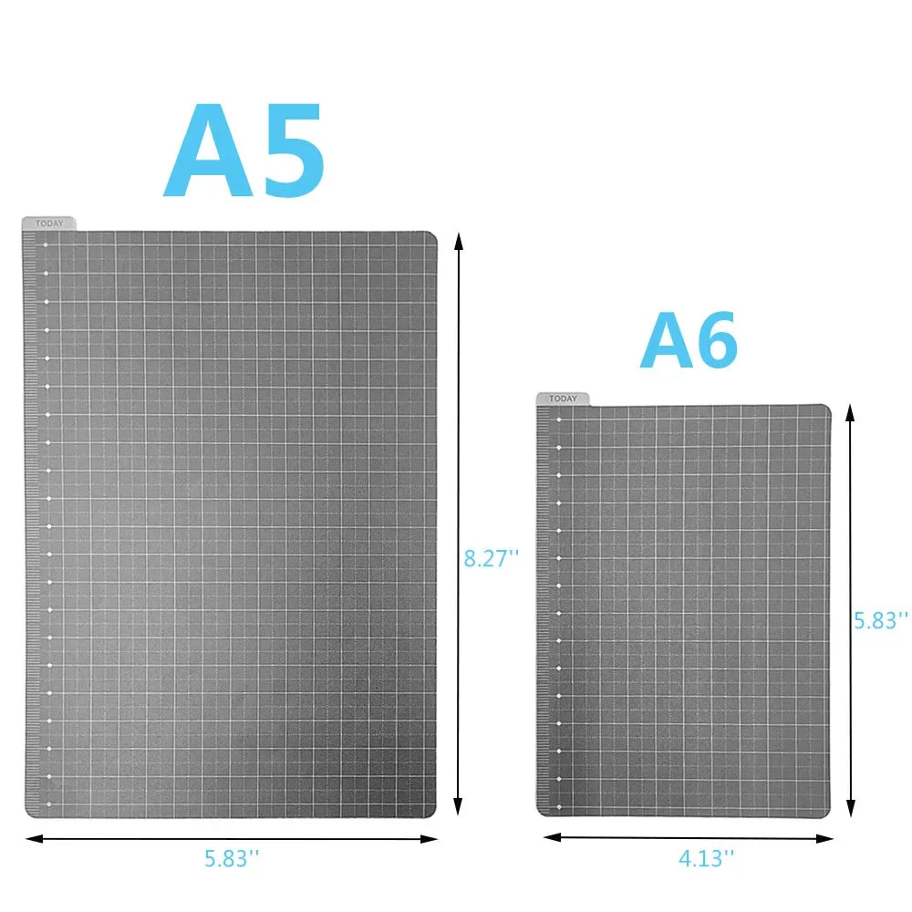 A5 A6 Writing Mat Board Based Plate Ruler for Midori Hobo Notebook Journal Planner School Office Supplies Stationery