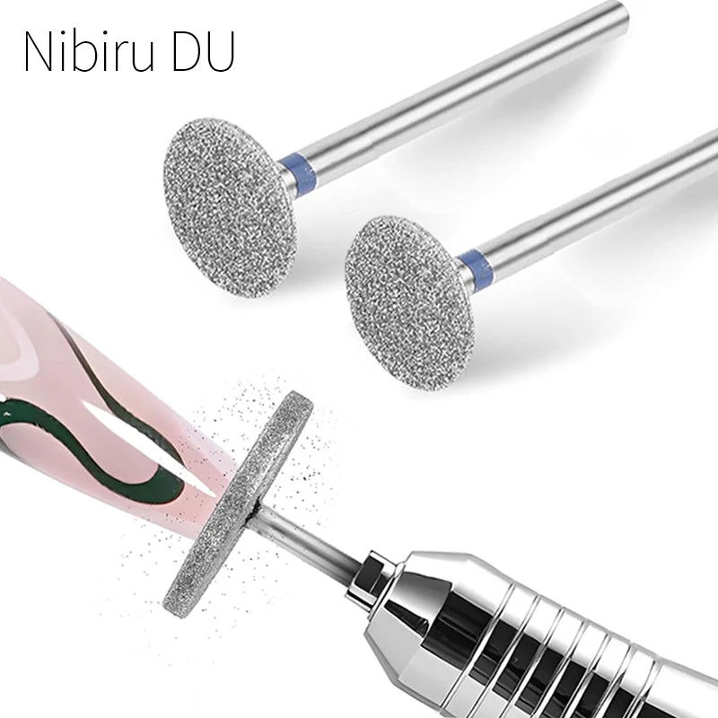 Removal Head Diamond Electric Nail Drill Bit Disc Grinding Burr T Mills Grinder