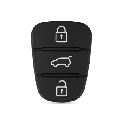 KEYYOU 3 Buttons Rubber Pad For Hyundai l10 l20 l30 Picanto Solaris RIO Sportage Elantra Kia Verna Picanto K2 K5 Cerato - 3 B