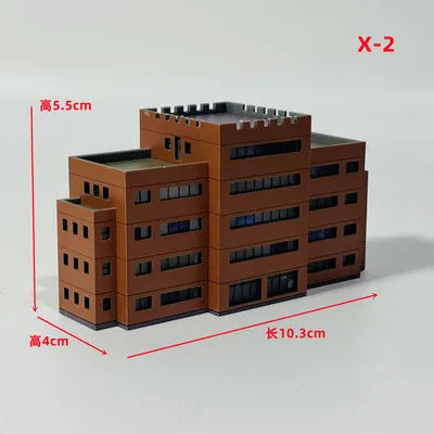 Architecture 1:300 ABS Building Scene Plastic Assembly Model Train Layout Design Materials - 20