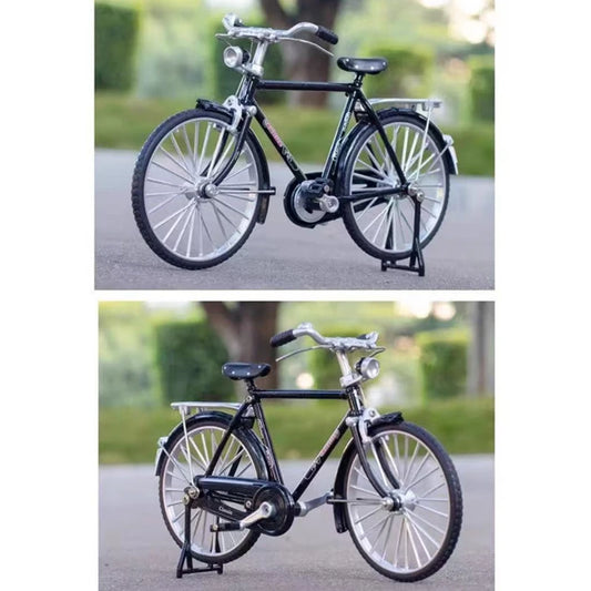 Nostalgic retro style Assembled DIY bicycle 28 bicycle Alloy Bicycle Model Toy DIY Model Ornaments Toy