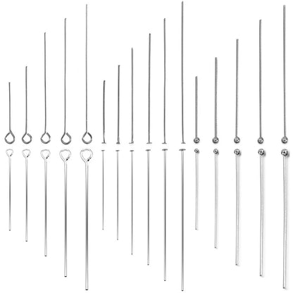100Pcs/Lot Stainless Steel Headpin Diy Jewelry Accessories Earrings Beading Eye Pins Flat Head Pins For Jewelry Making Suppli