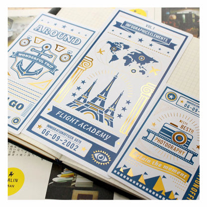 Multifunctional Traveler's Notebook Writing Mat with Grid Ruler Planner Journal TN Diary Writing Board PP Stationery Supplies