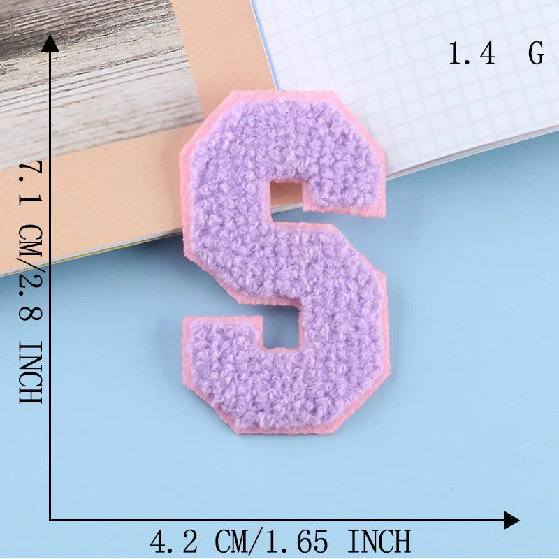 Color Alphabet, Letter, Name, Patches for Clothing Hat, Cloth Sticker, Embroid, Garment Accessories, DIY Logo, Iron-on, Sewin