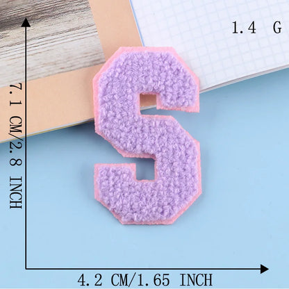 Color Alphabet, Letter, Name, Patches for Clothing Hat, Cloth Sticker, Embroid, Garment Accessories, DIY Logo, Iron-on, Sewin