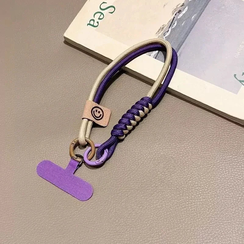 Mobile Phone Lanyard Luxury Braided Wrist Mobile Phone Lanyard Hand-held Pendant Anti-fall Multifunctional Wristband - 5