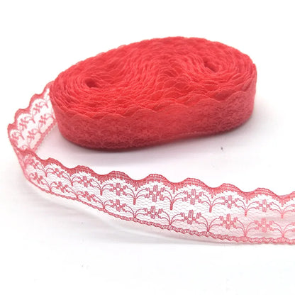 10 Yards High Quality Beautiful White Lace Ribbon Tape 22MM Lace Trim DIY Embroidered For Sewing Decoration African Lace Fabr